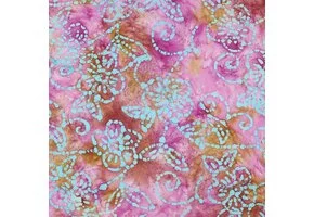Handcrafted Batik Katoen Stof – Roze