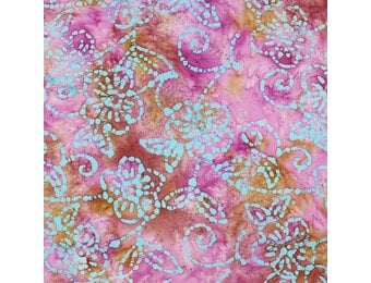 Handcrafted Batik Katoen Stof – Roze