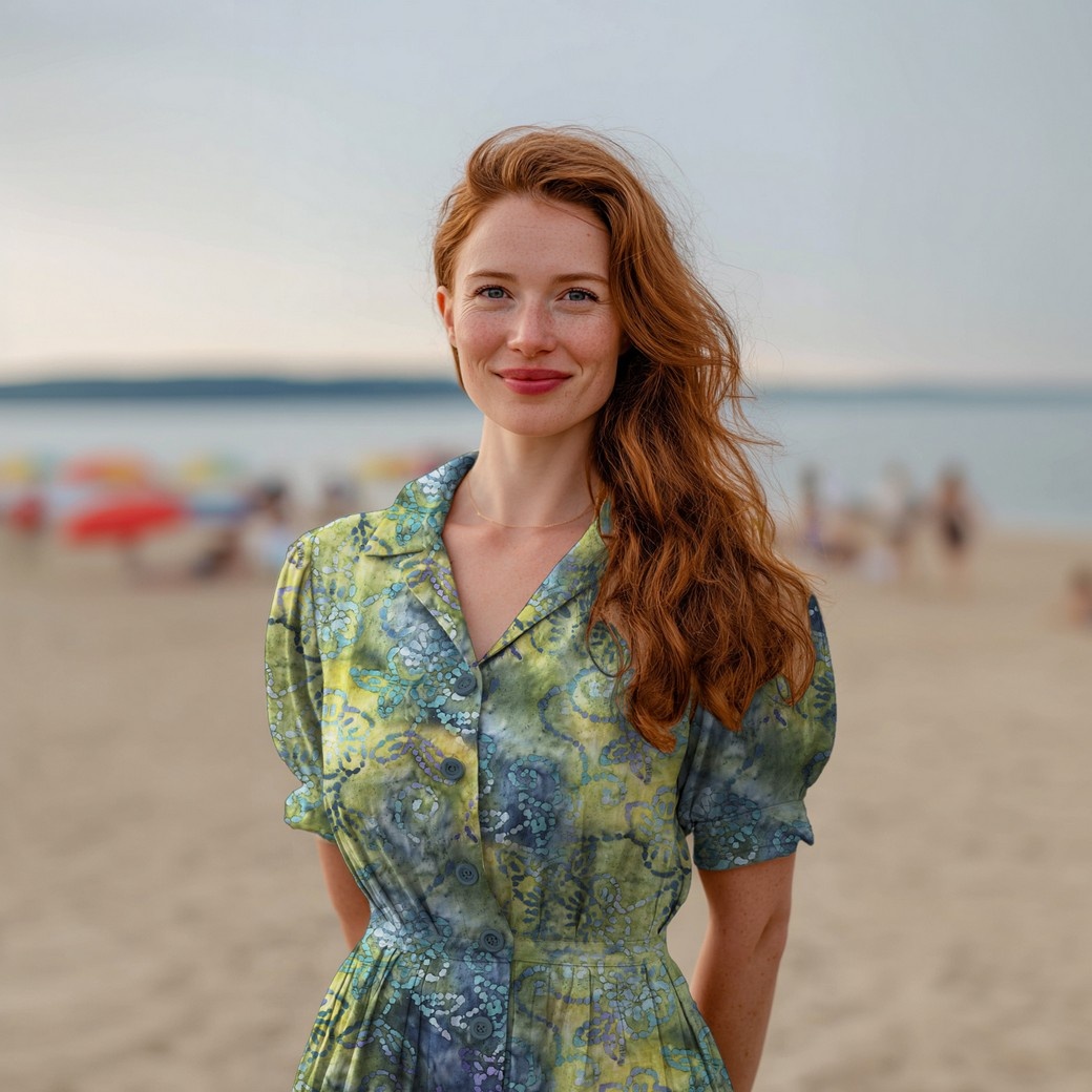 Handcrafted Batik Katoen Groen – Ambachtelijk & Uniek