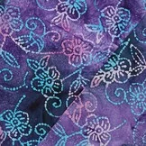 Handcrafted Batik Katoen Paars – Uniek, Ambachtelijk & 100% Katoen