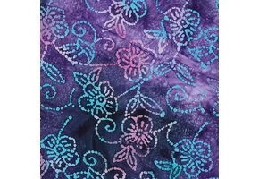 Handcrafted Batik Katoen Stof – Paars
