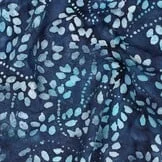 Handcrafted Batik Katoen Navy – Ambachtelijk & Uniek