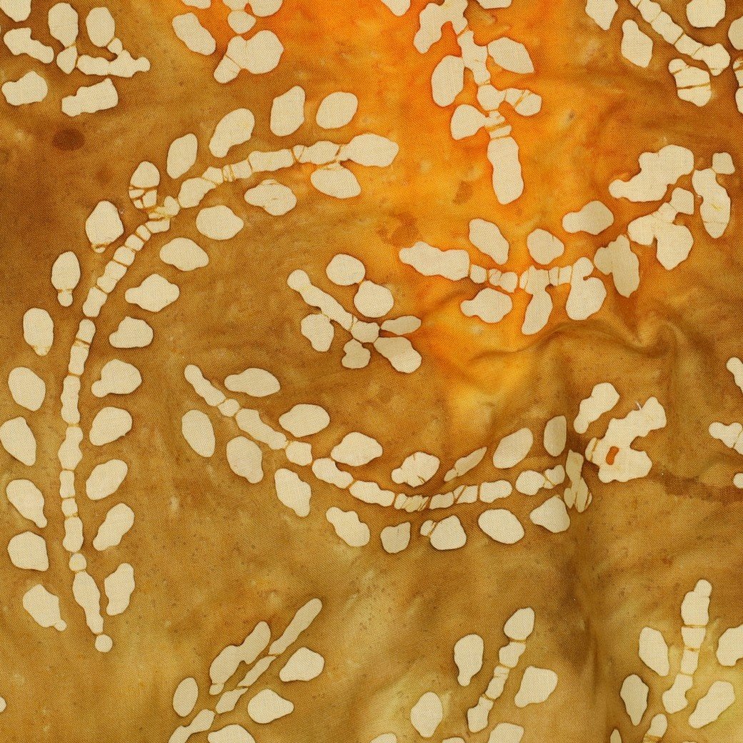 Handcrafted Batik Katoen Oranje – Ambachtelijk & Uniek