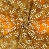 Handcrafted Batik Katoen Oranje – Ambachtelijk & Uniek