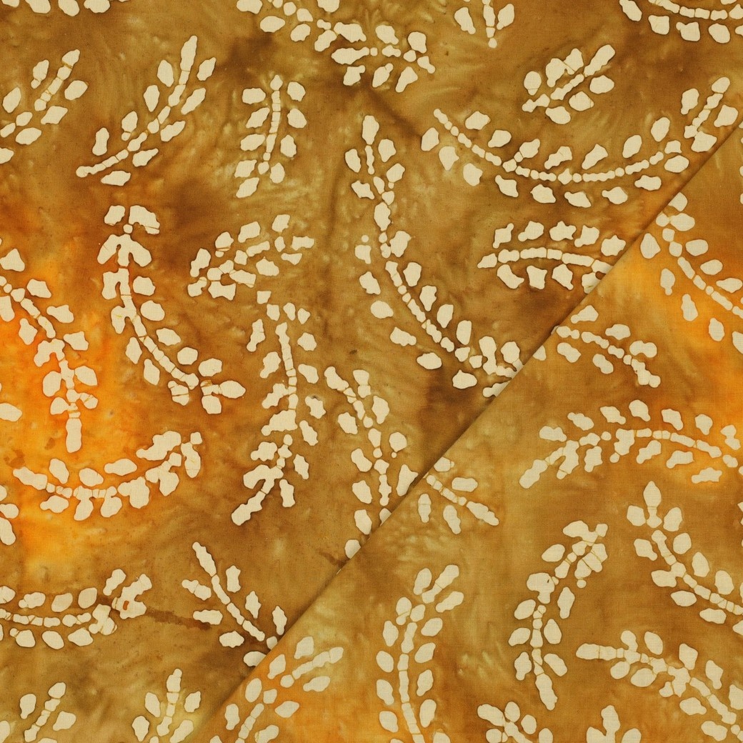 Handcrafted Batik Katoen Oranje – Ambachtelijk & Uniek