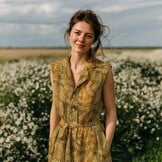 Handcrafted Batik Katoen Oranje – Ambachtelijk & Uniek