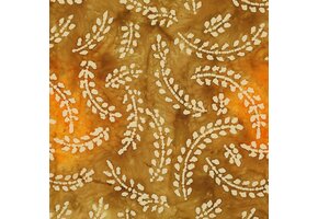 Handcrafted Batik Katoen Stof – Oranje
