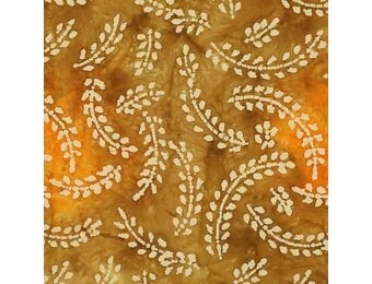 Handcrafted Batik Katoen Stof – Oranje
