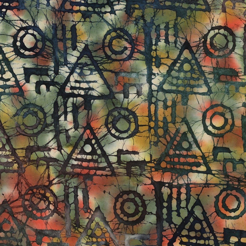 Handcrafted Batik Katoen Groen Multi – Ambachtelijk & Uniek