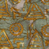 Handcrafted Batik Katoen Ochre – Uniek & 100% Katoen