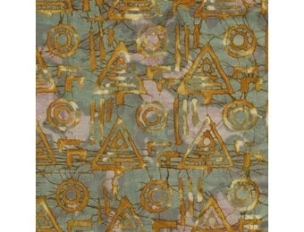 Handcrafted Batik Katoen Stof – Ochre