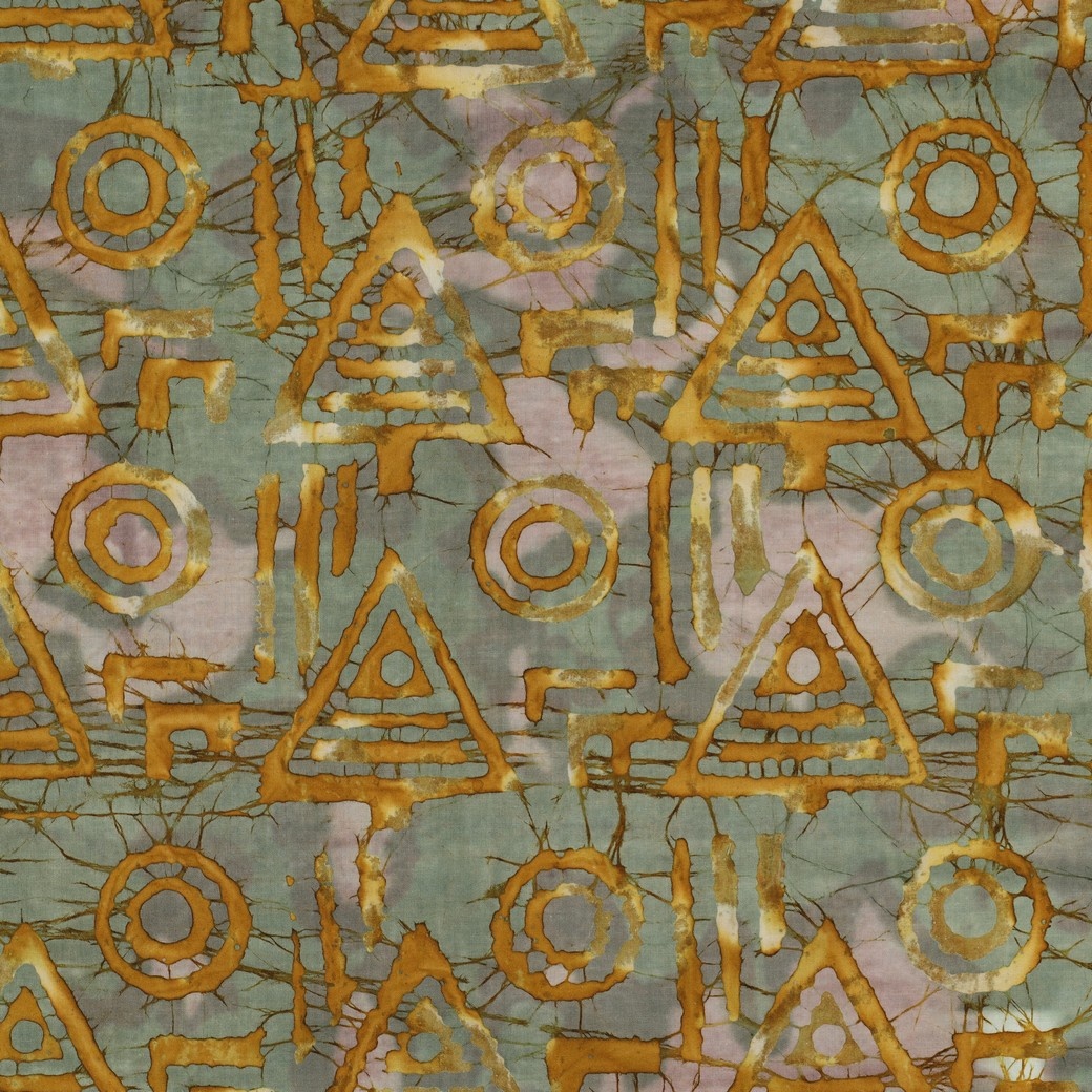 Handcrafted Batik Katoen Ochre – Uniek & 100% Katoen