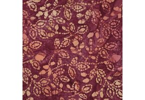 Handcrafted Batik Katoen Stof – Cerise