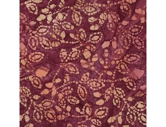 Handcrafted Batik Katoen Stof – Cerise