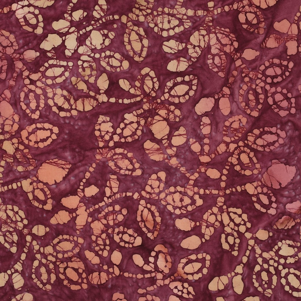 Handcrafted Batik Katoen Cerise – Ambachtelijk & Uniek