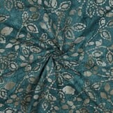 Handcrafted Batik Katoen Donker Petrol – Ambachtelijk & Uniek