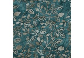 Handcrafted Batik Katoen Stof – Donker Petrol