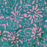Handcrafted Batik Katoen Turquoise – Ambachtelijk & Uniek