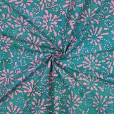 Handcrafted Batik Katoen Turquoise – Ambachtelijk & Uniek