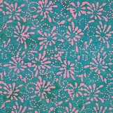 Handcrafted Batik Katoen Turquoise – Ambachtelijk & Uniek