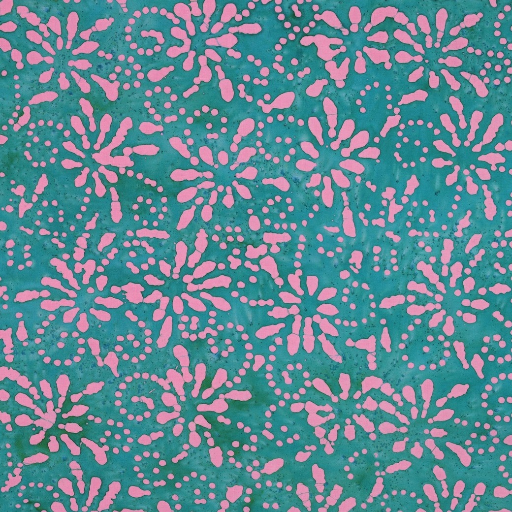 Handcrafted Batik Katoen Turquoise – Ambachtelijk & Uniek