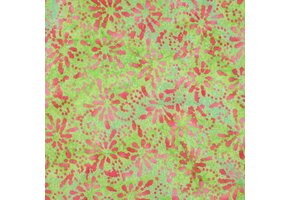 Handcrafted Batik Katoen Stof – Lime