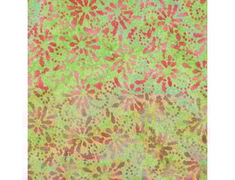 Handcrafted Batik Katoen Stof – Lime