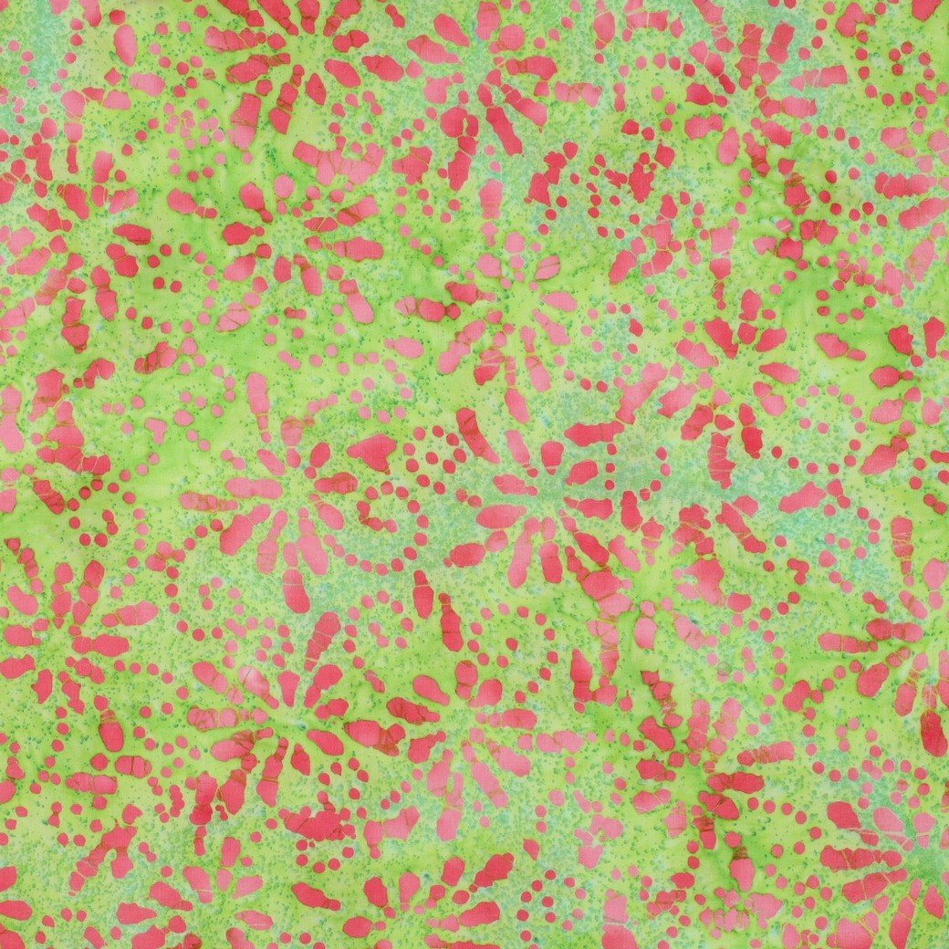 Handcrafted Batik Katoen Lime – Uniek, Ambachtelijk & 100% Katoen