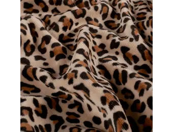 Nicky Velours Stof Panter – Beige