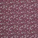 Jersey Katoen Mooie Bloem Bordeaux – Zacht, Rekbaar & Elegant