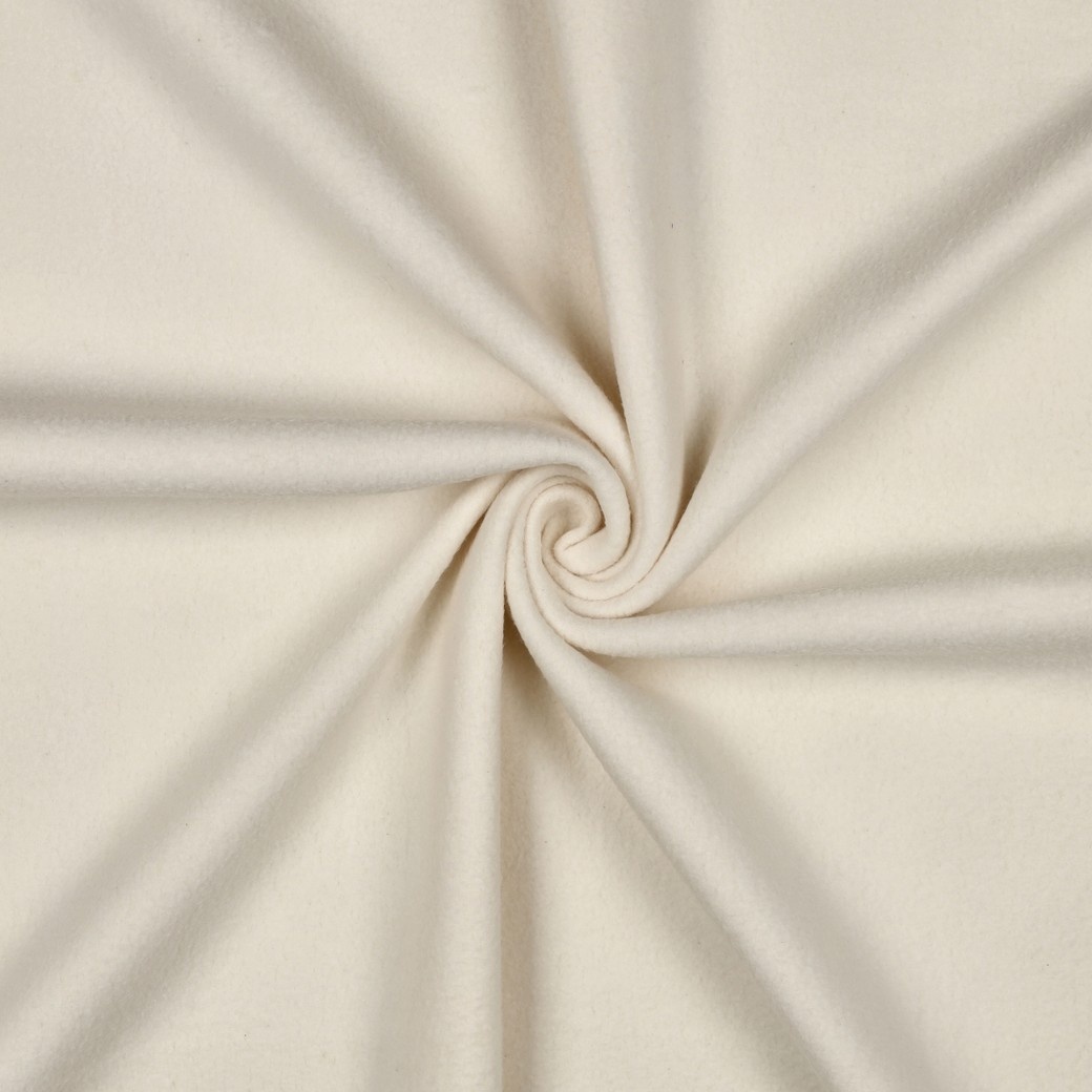 Organic Katoen Fleece Ecru – Zacht, Warm & Duurzaam