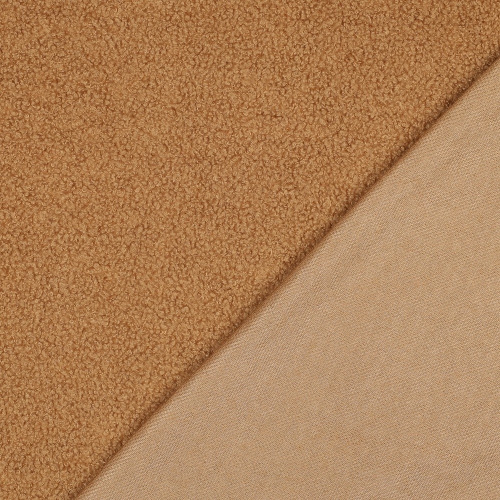 Teddy Fur Stof Camel - Zacht & Warm voor Mode en Decoratie