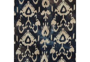 Handcrafted Batik Katoen Stof – Donkerblauw