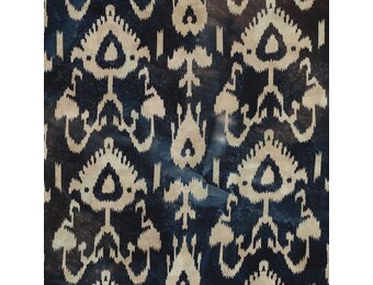 Handcrafted Batik Katoen Stof – Donkerblauw