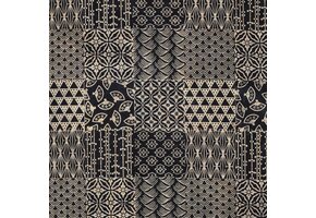 Handcrafted Batik Katoen – Donkerblauw Patchwork