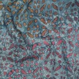 Handcrafted Batik Viscose Blauw – Zacht, Soepel & Uniek