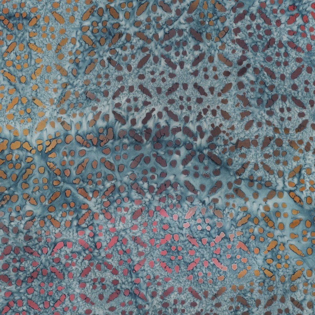 Handcrafted Batik Viscose Blauw – Zacht, Soepel & Uniek
