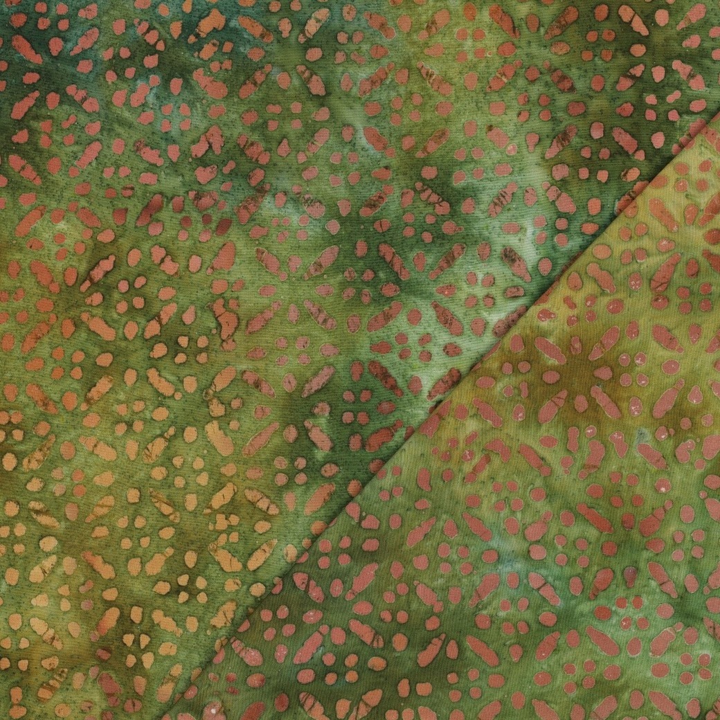 Handcrafted Batik Viscose Groen – Zacht, Soepel & Uniek