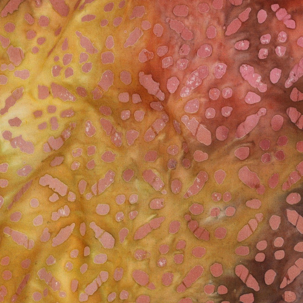 Handcrafted Batik Viscose Geel – Zacht, Soepel & Uniek