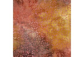 Handcrafted Batik Viscose Stof – Geel
