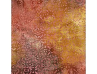 Handcrafted Batik Viscose Stof – Geel