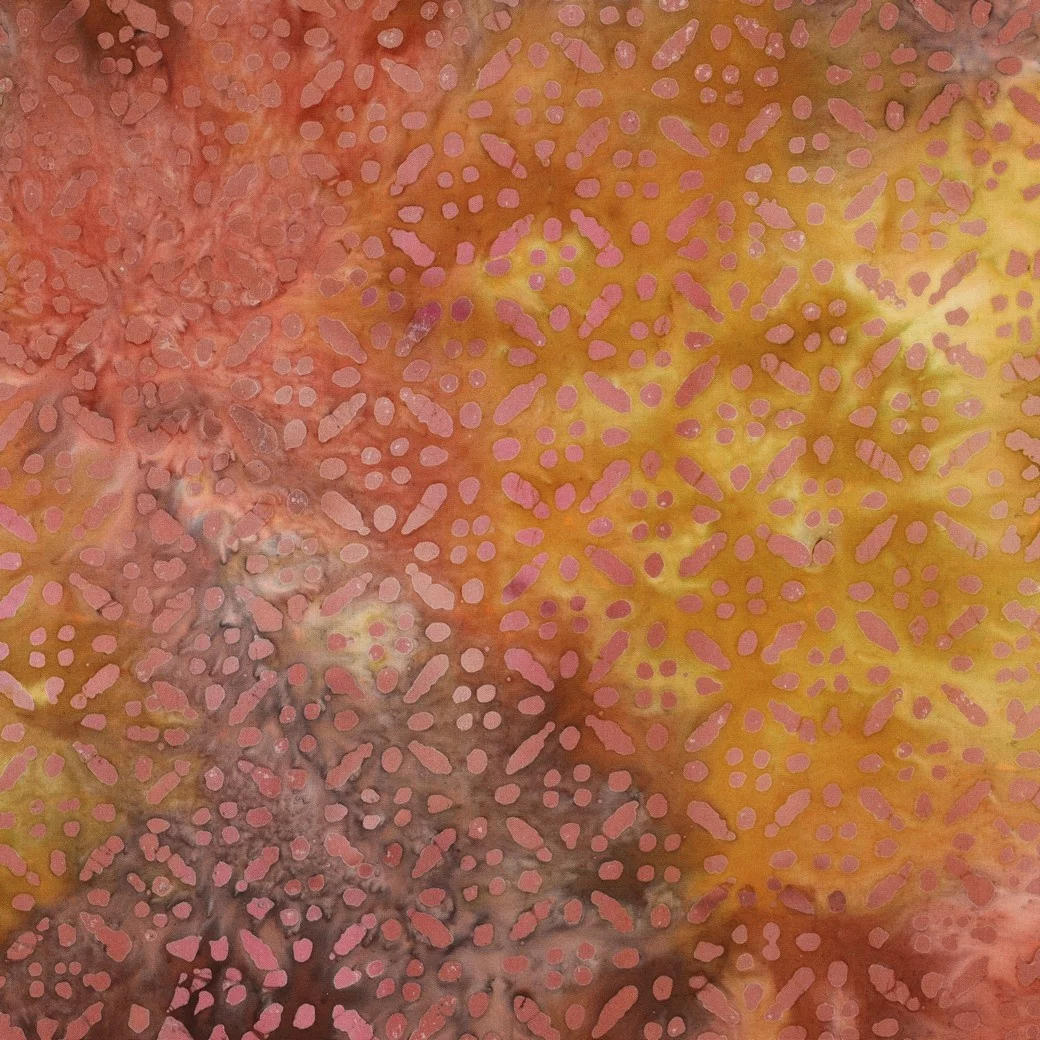 Handcrafted Batik Viscose Geel – Zacht, Soepel & Uniek