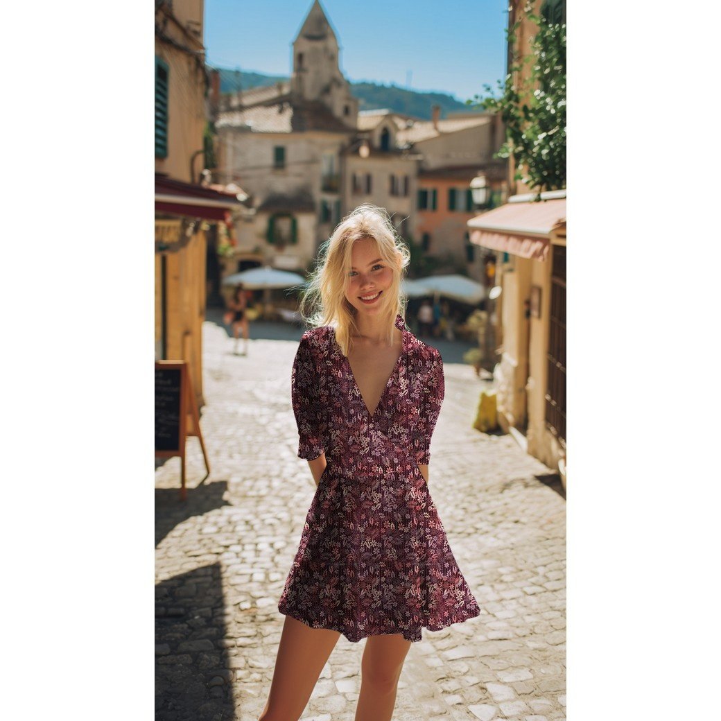 Handcrafted Batik Viscose Cerise – Zacht, Soepel & Uniek