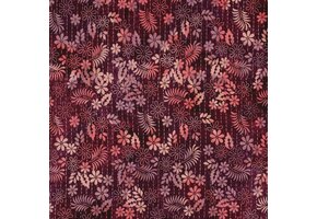 Handcrafted Batik Viscose Stof – Cerise