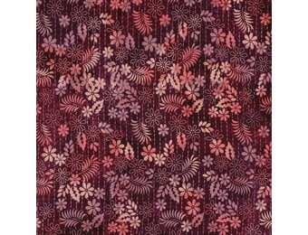 Handcrafted Batik Viscose Stof – Cerise