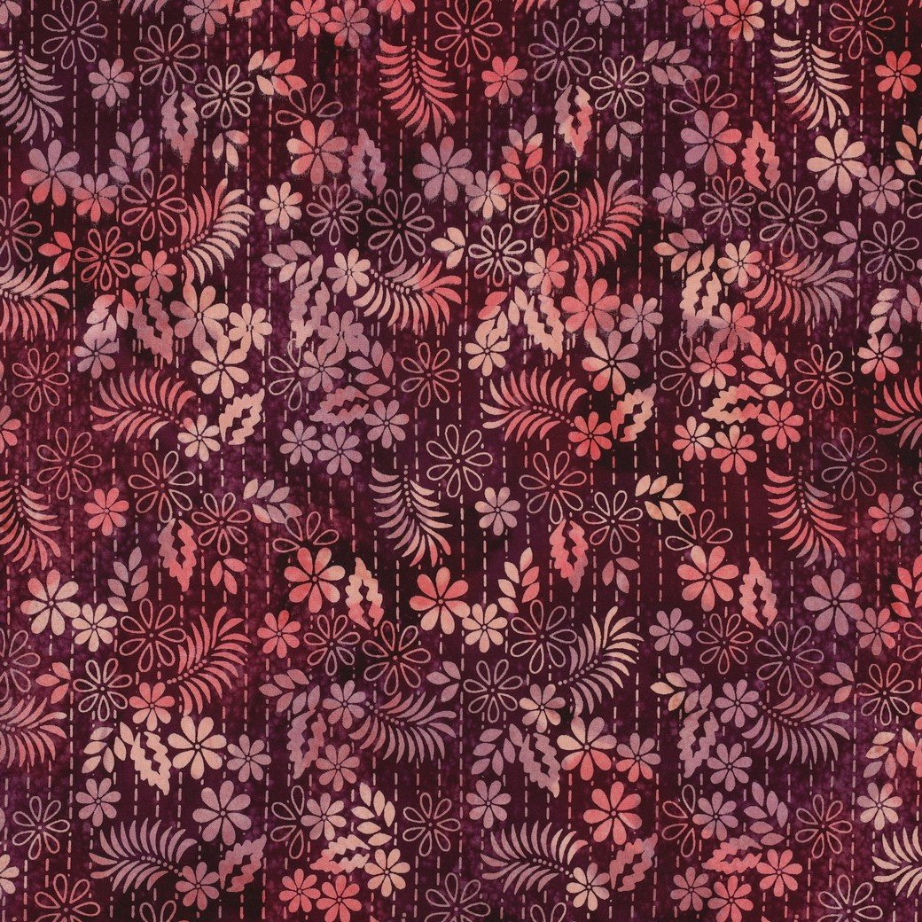 Handcrafted Batik Viscose Cerise – Zacht, Soepel & Uniek