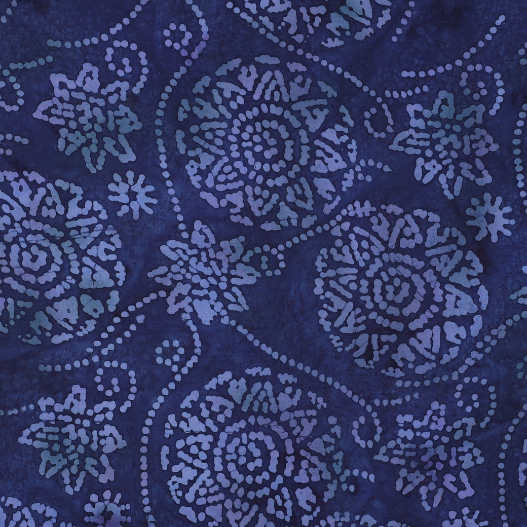 Handcrafted Batik Viscose Indigo Blauw Mandala – Soepel & Uniek