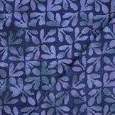 Batik Viscose Indigo Blauw Bladprint – Zacht & Soepel