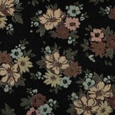 Gobelinstof – Chenille Flowers Zwart – Sterk, Stijlvol & Vintage