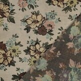Gobelinstof – Chenille Flowers Sand – Sterk, Stijlvol & Vintage